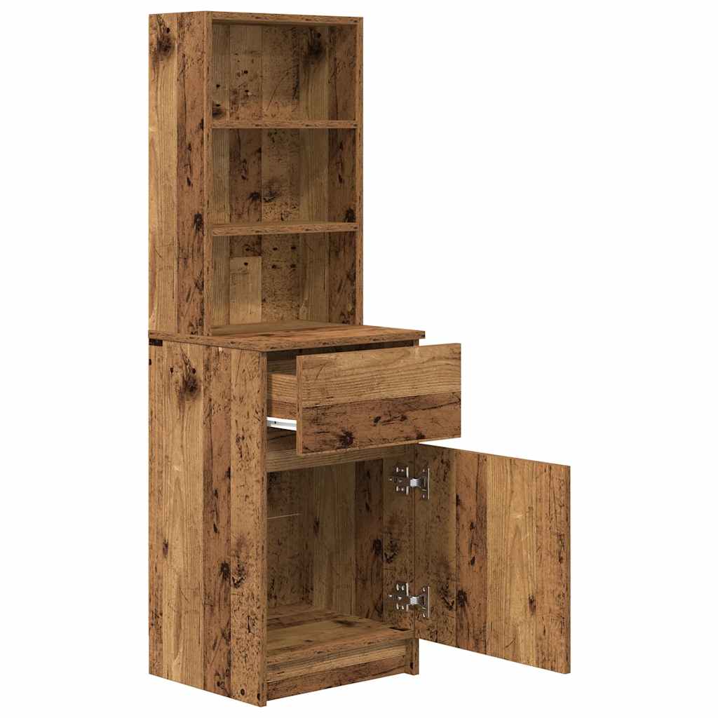 Nattbord gammelt tre 39x35x125 cm konstruert tre