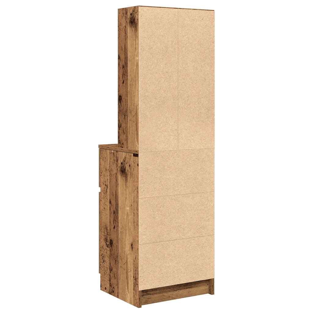 Nattbord gammelt tre 39x35x125 cm konstruert tre