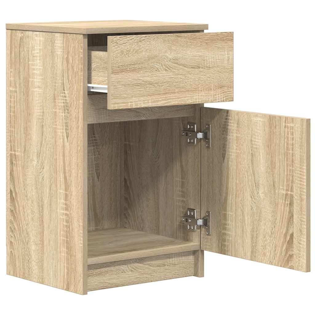 Nattbord sonoma eik 39x35x65 cm konstruert tre