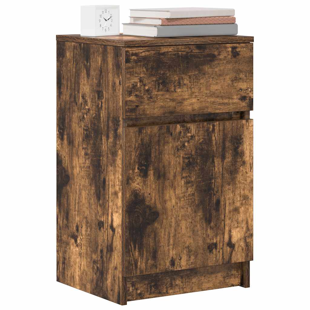 Nattbord sonoma eik 39x35x65 cm konstruert tre