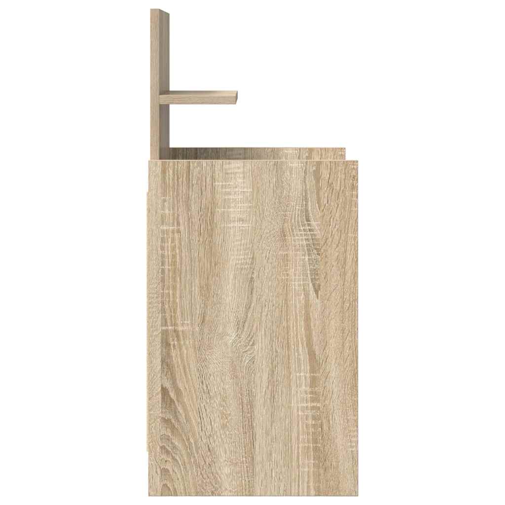 Nattskap med 2 skuffer 2 stk sonoma eik 38x34x80 cm vidaXL