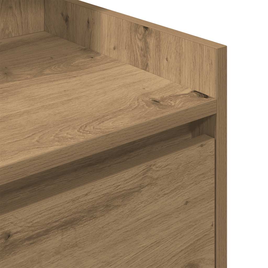 Nattskap med 2 skuffer 2 stk artisan eik 38x34x80 cm