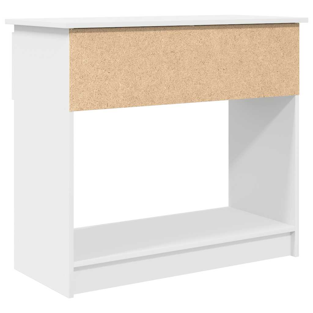 konsollbord med skuffer hvit 85,5x38,5x74,5 cm