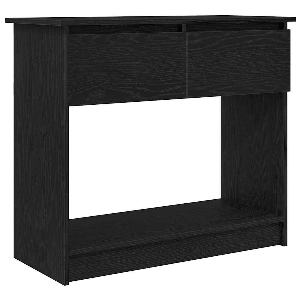 konsollbord med skuffer svart 85,5x38,5x74,5 cm
