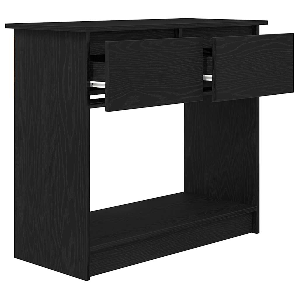 konsollbord med skuffer svart 85,5x38,5x74,5 cm