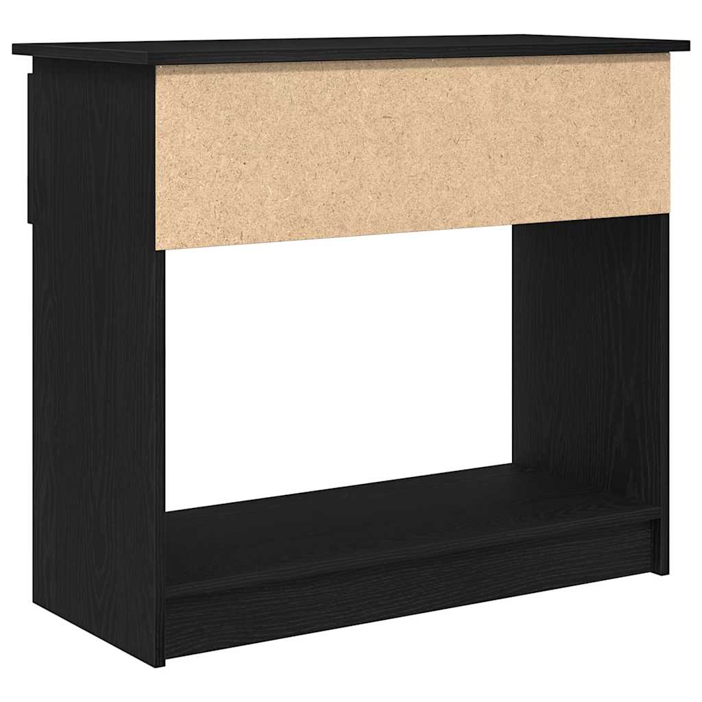 konsollbord med skuffer svart 85,5x38,5x74,5 cm