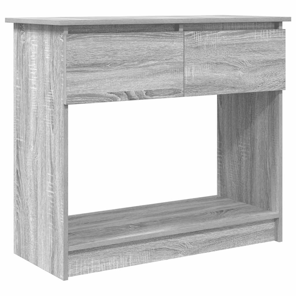 konsollbord med skuffer grå sonoma 85,5x38,5x74,5 cm