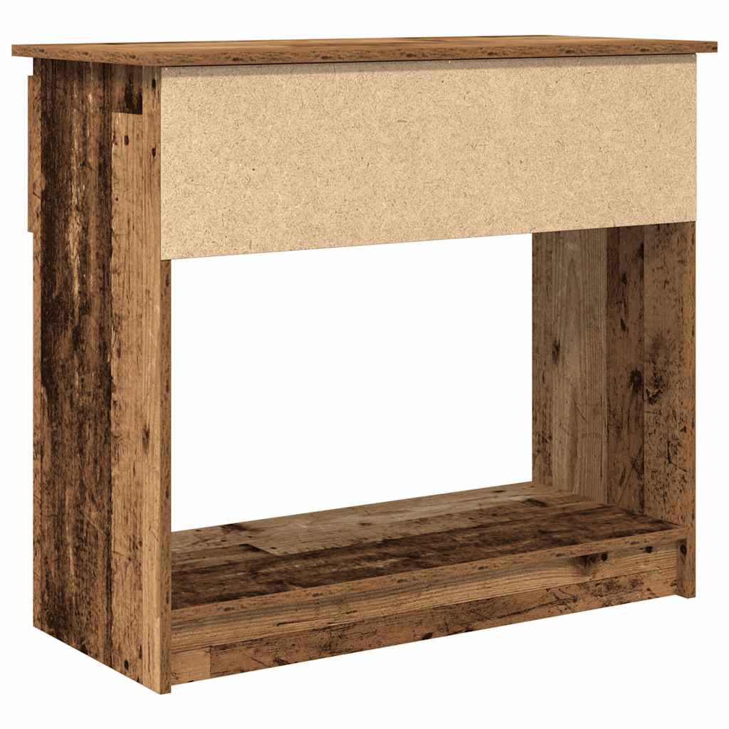 konsollbord med skuffer gammelt tre 85,5x38,5x74,5 cm