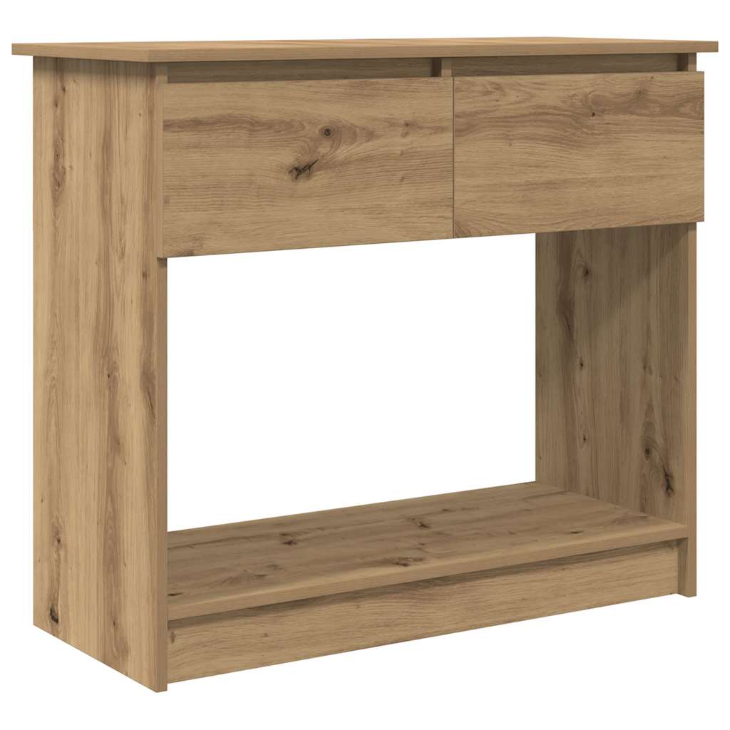 konsollbord med skuffer artisan eik 85,5x38,5x74,5 cm