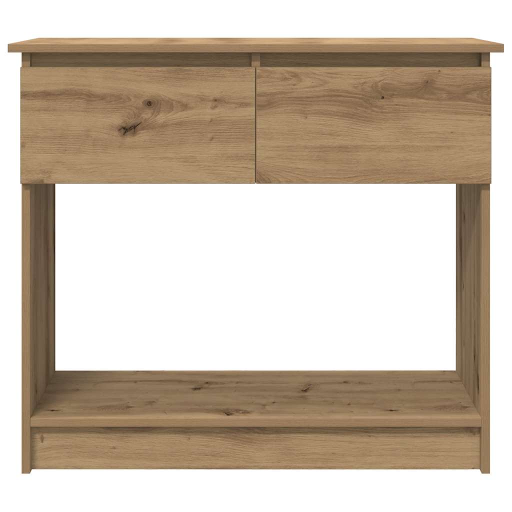 konsollbord med skuffer artisan eik 85,5x38,5x74,5 cm