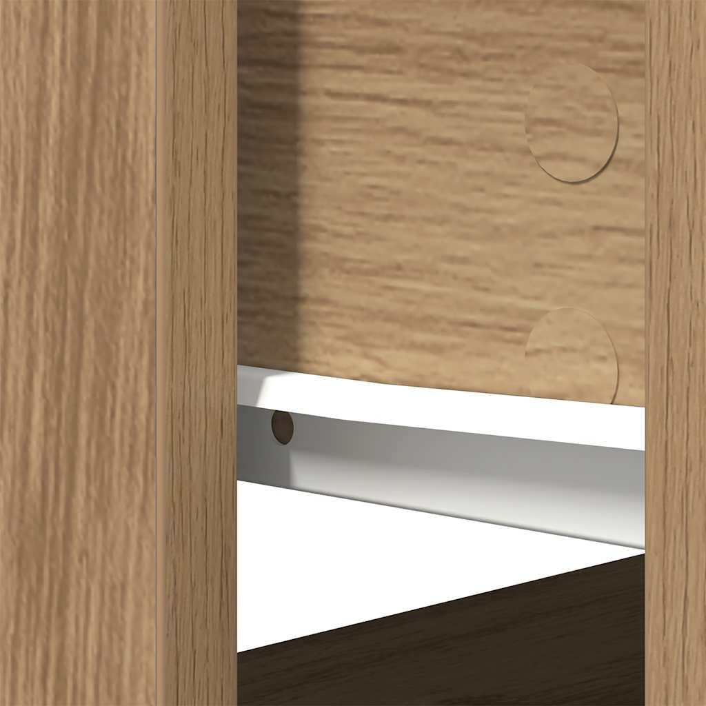 konsollbord med skuffer artisan eik 85,5x38,5x74,5 cm