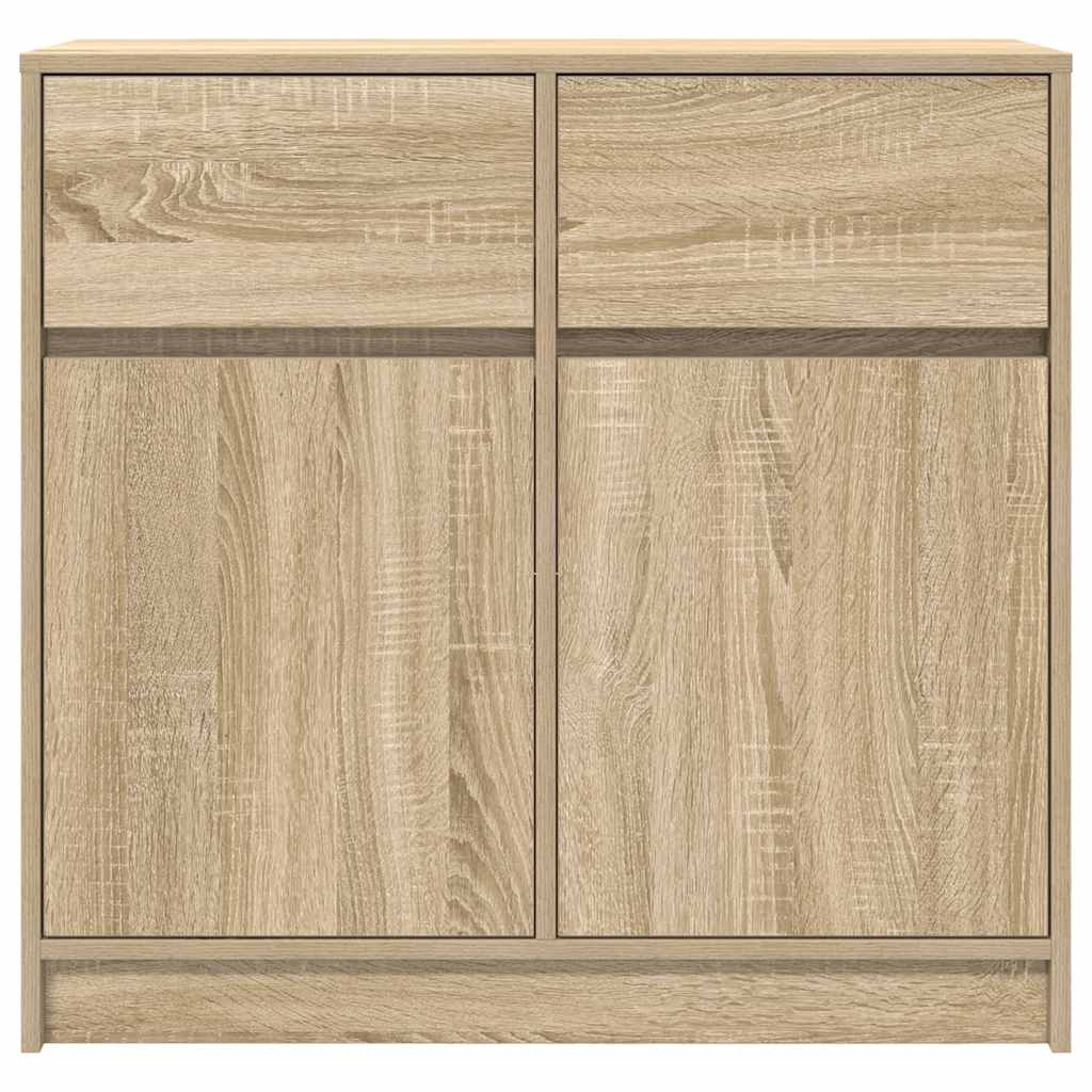 Skjenk med skuff sonoma eik 80x34x76 cm konstruert tre