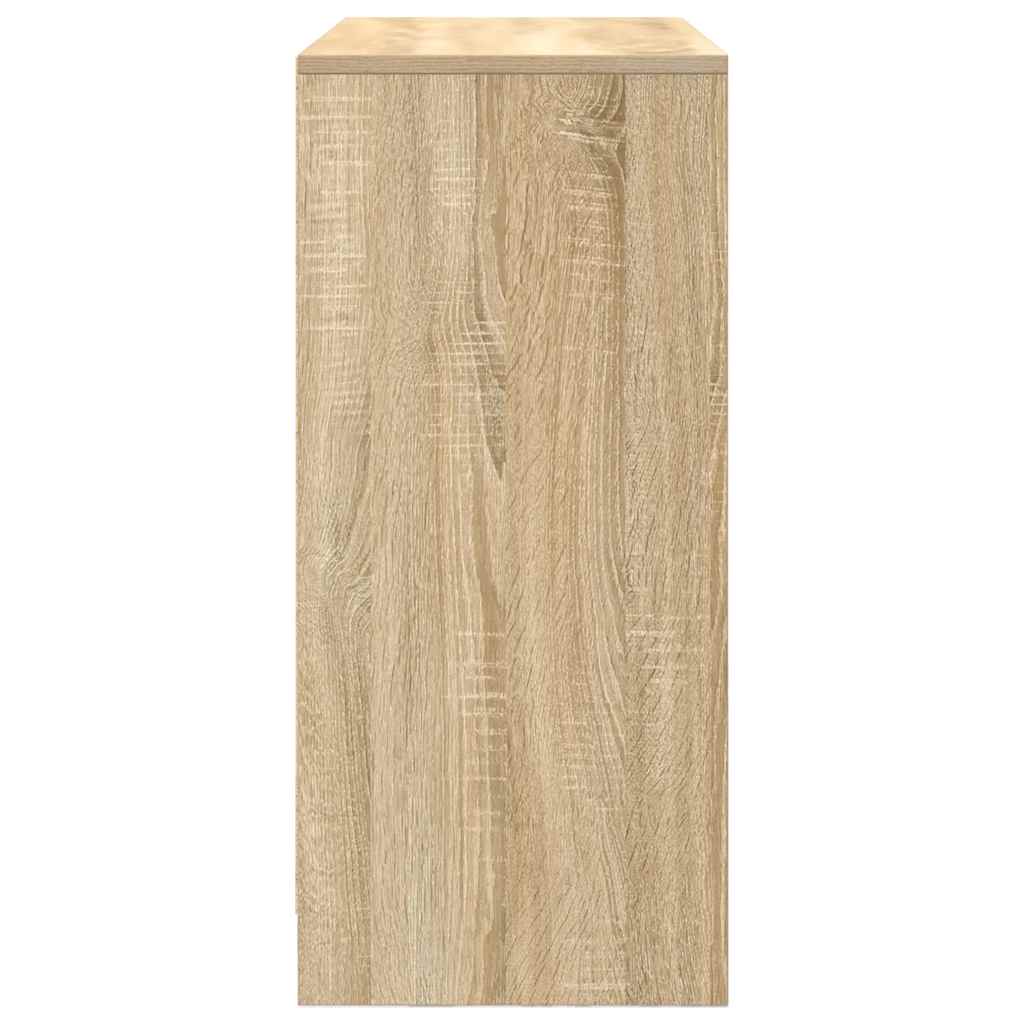 Skjenk med skuff sonoma eik 80x34x76 cm konstruert tre