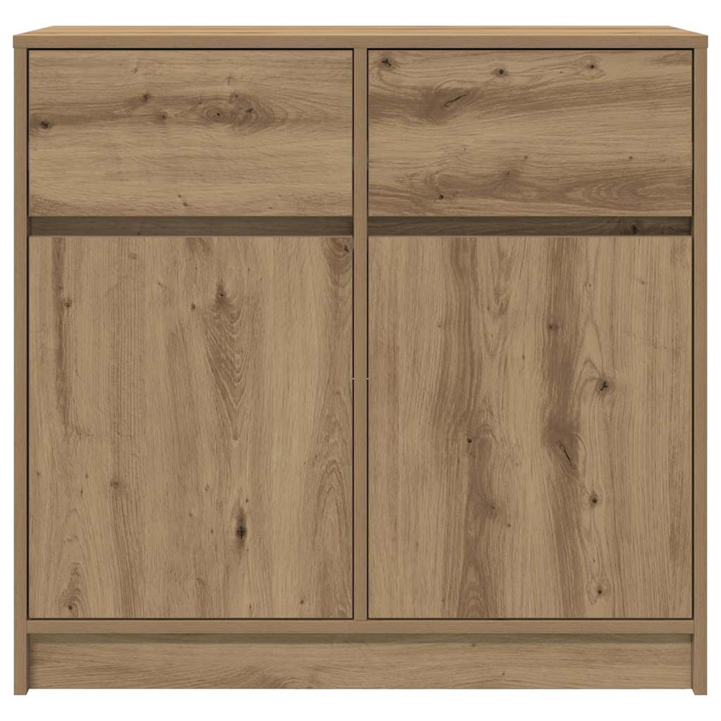Skjenk med skuff artisan eik 80x34x76 cm konstruert tre