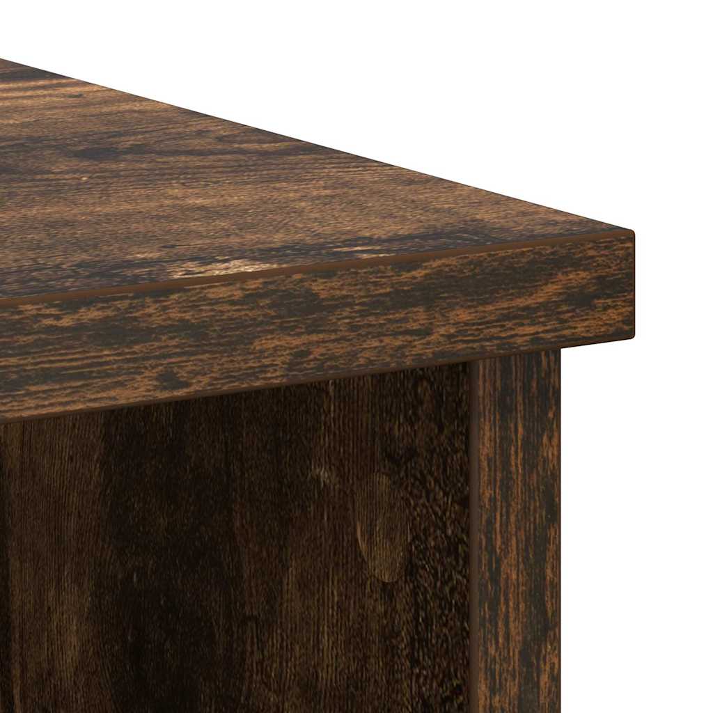 Skjenk med 3 skuffer røkt eik 101x35x76 cm konstruert tre