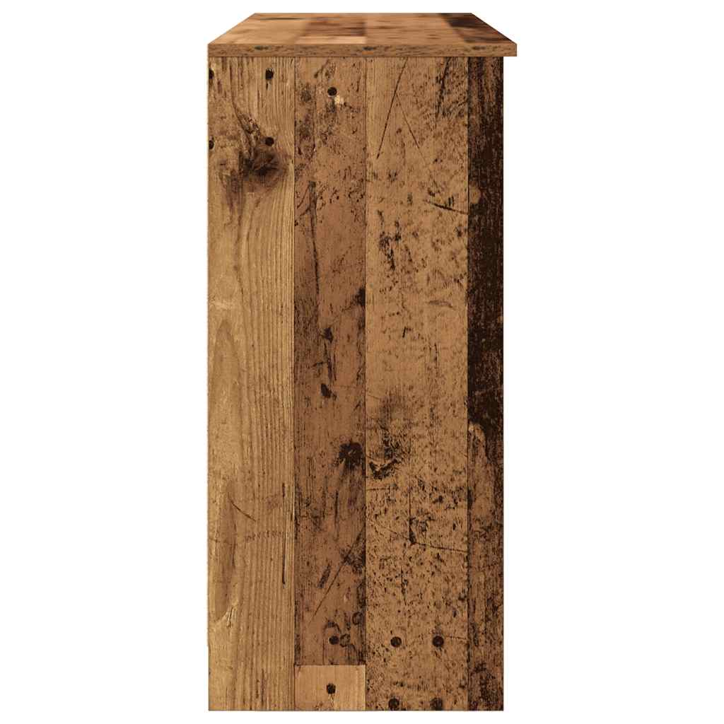 Skjenk med 6 skuffer gammelt tre 101x35x76 cm konstruert tre