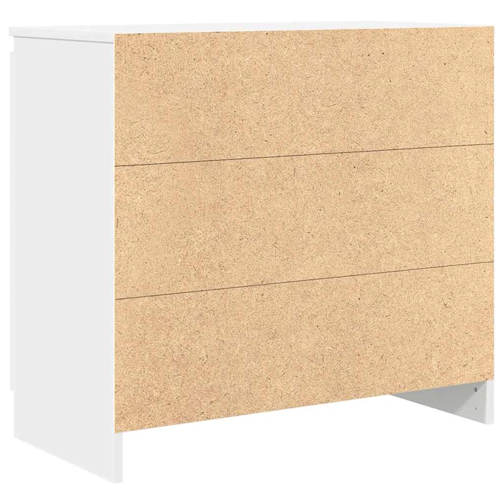 Skjenk med skuff hvit 71x35x65 cm konstruert tre