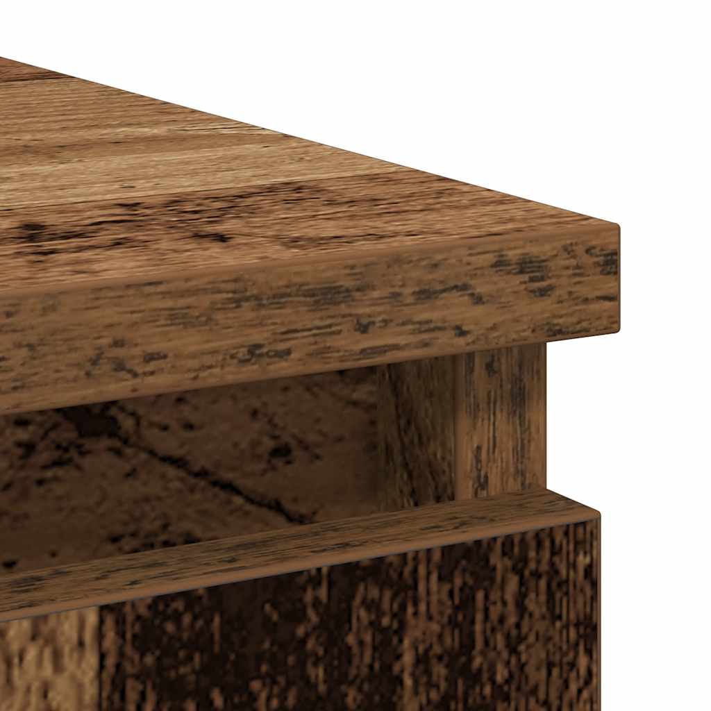 Skjenk med skuff gammelt tre 71x35x65 cm konstruert tre