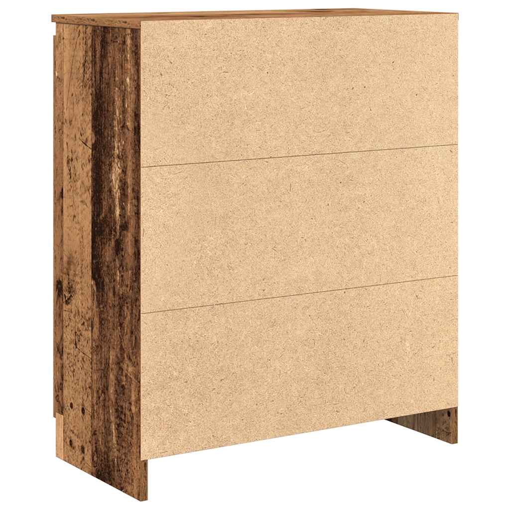 Skjenk med skuffer gammelt tre 71x35x84 cm konstruert tre