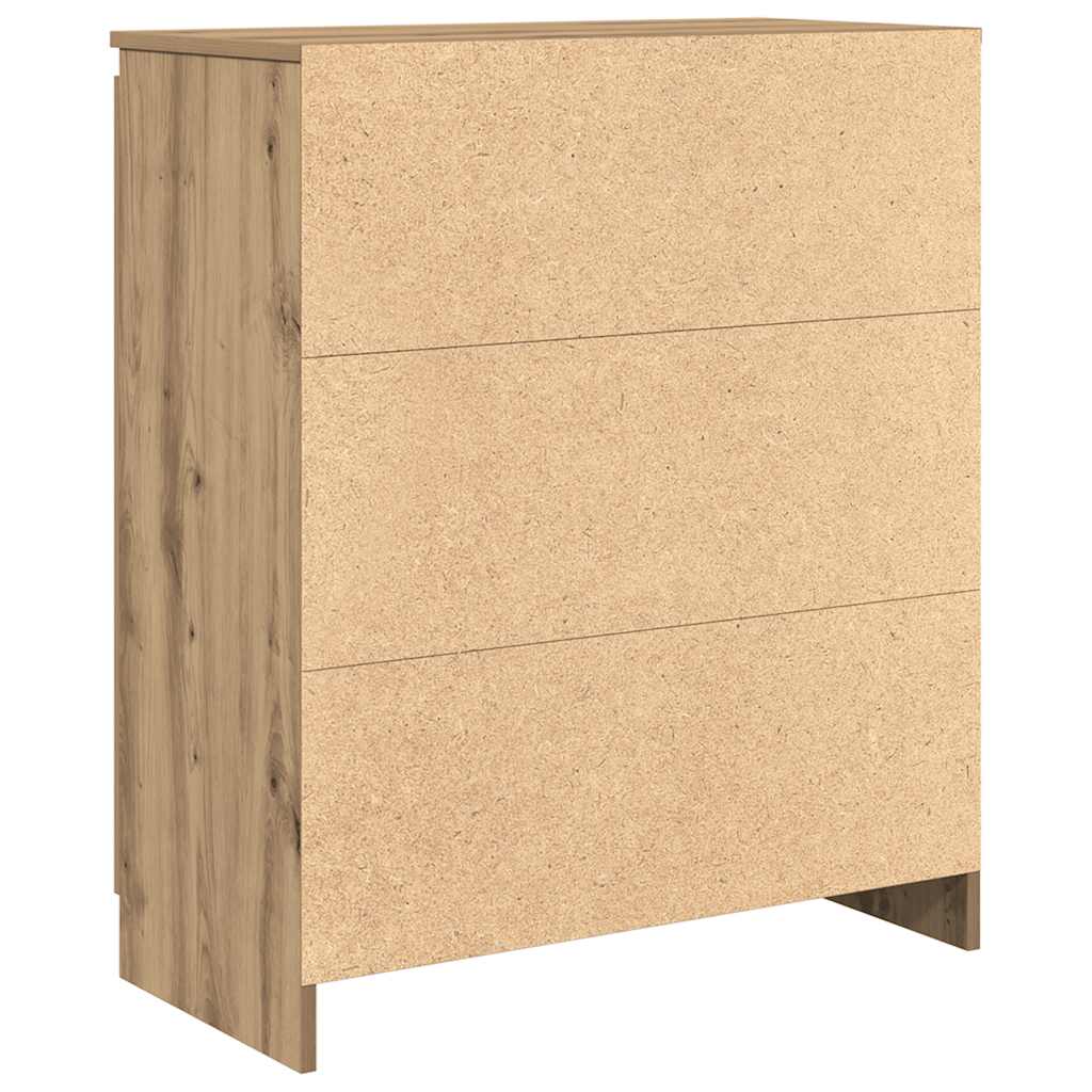 Skjenk med skuffer artisan eik 71x35x84 cm konstruert tre