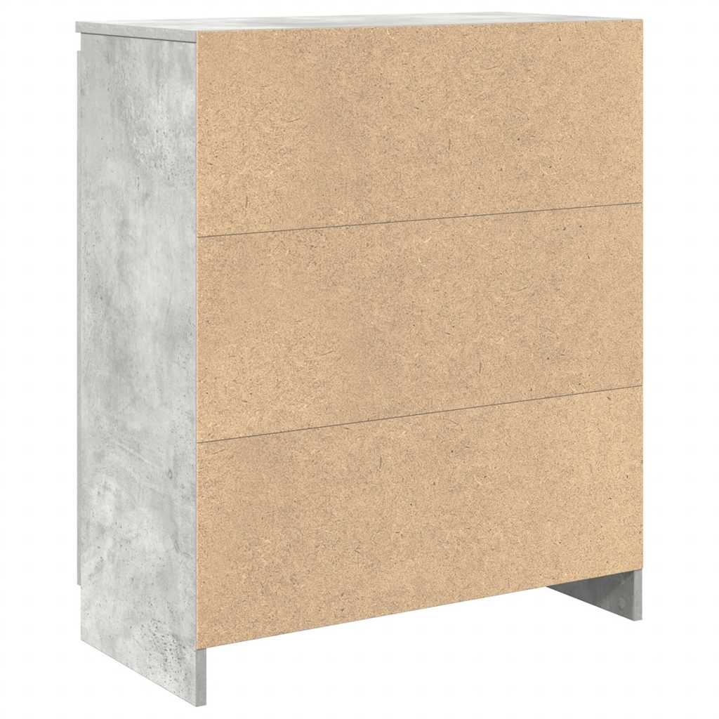 Skjenk med skuff betonggrå 71x35x84 cm konstruert tre