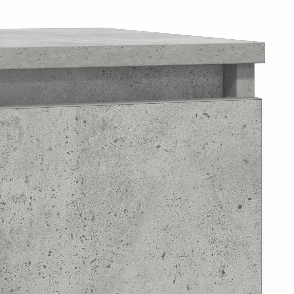 Skjenk med skuff betonggrå 71x35x84 cm konstruert tre