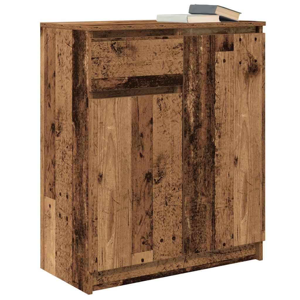 Skjenk med skuff gammelt tre 71x35x84 cm konstruert tre