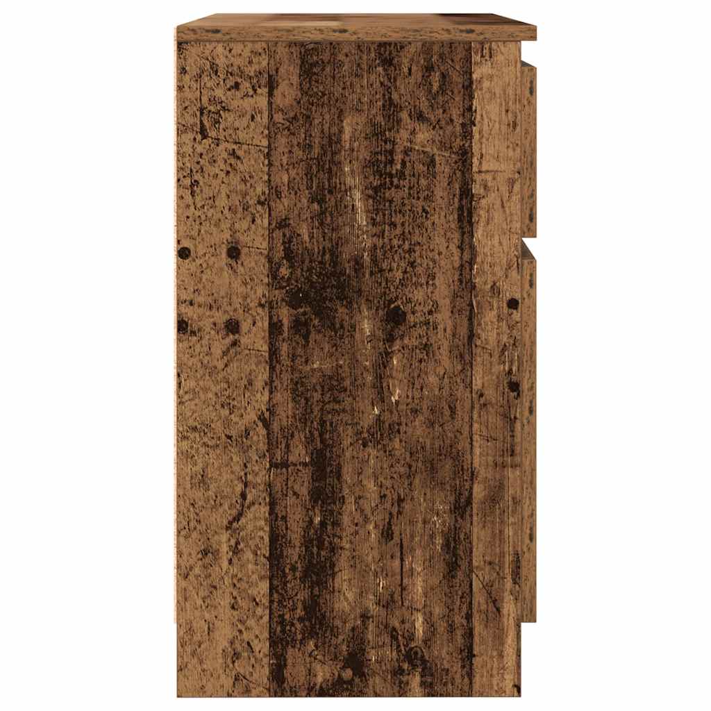 Skjenk med skuff gammelt tre 71x35x65 cm konstruert tre