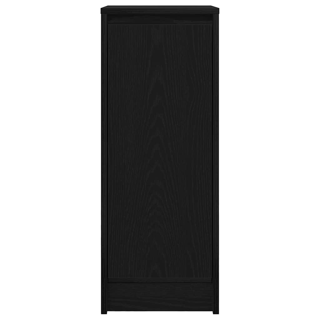 Skjenk svart eik 29,5x34x76 cm konstruert tre