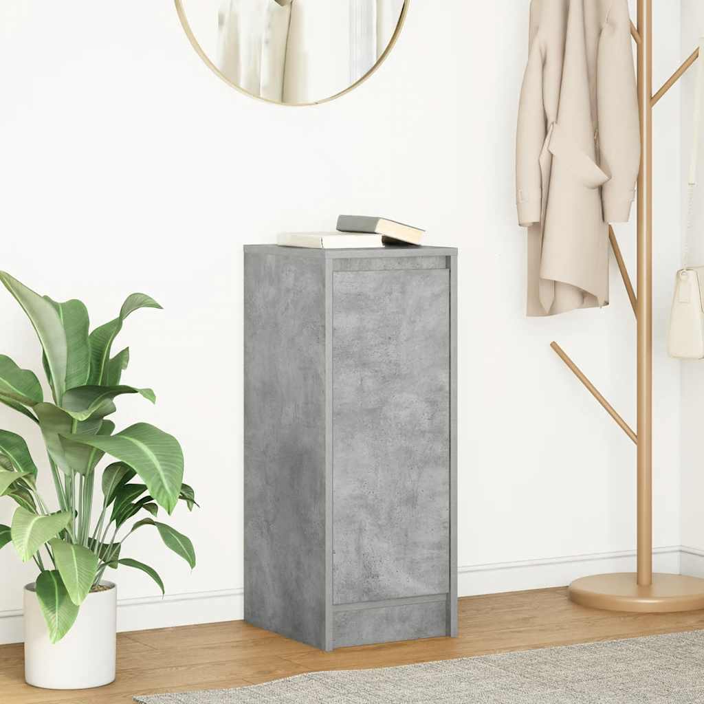 Skjenk betonggrå 29,5x34x76 cm konstruert tre