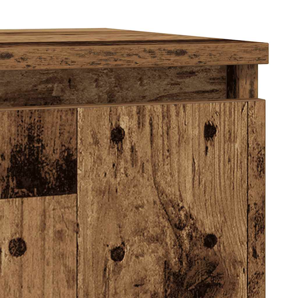 Skjenk gammelt tre 29,5x34x76 cm konstruert tre