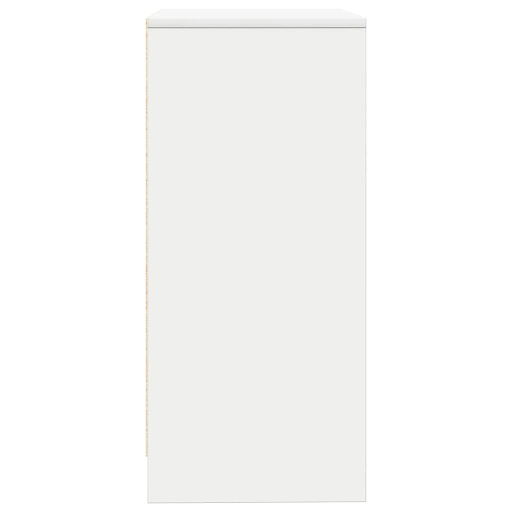 Skjenk hvit 57x34x76 cm konstruert tre