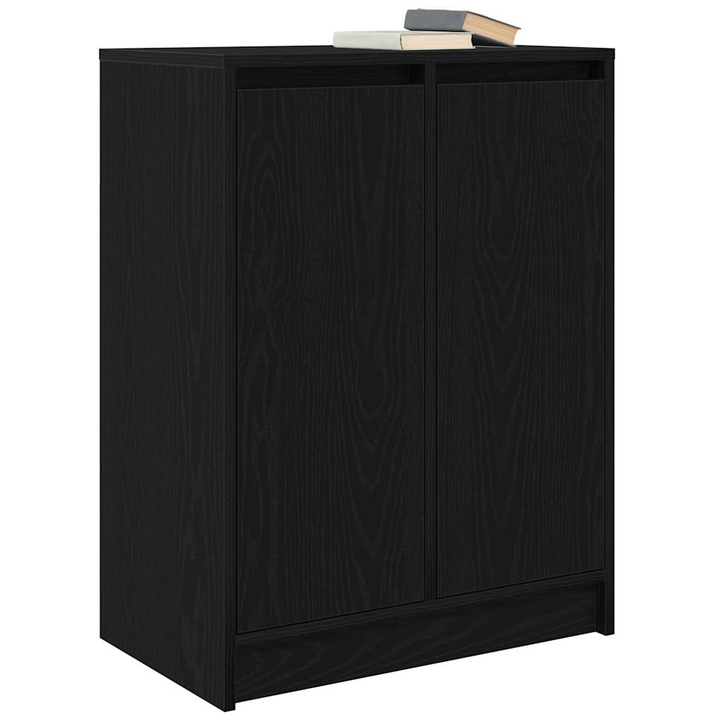Skjenk svart eik 57x34x76 cm konstruert tre