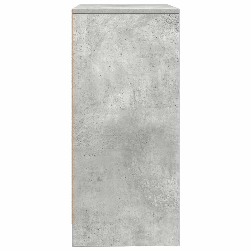 Skjenk betonggrå 57x34x76 cm konstruert tre