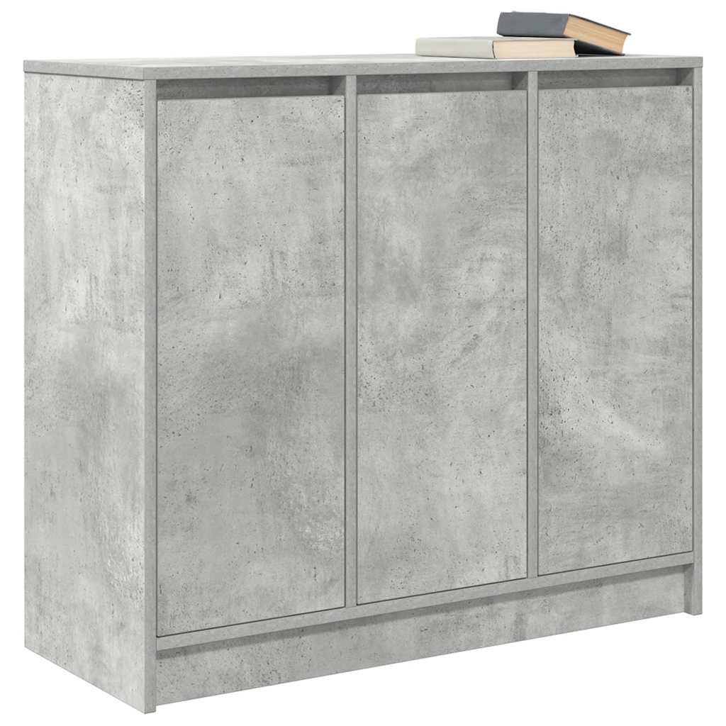 Skjenk betonggrå 85x34x76 cm konstruert tre