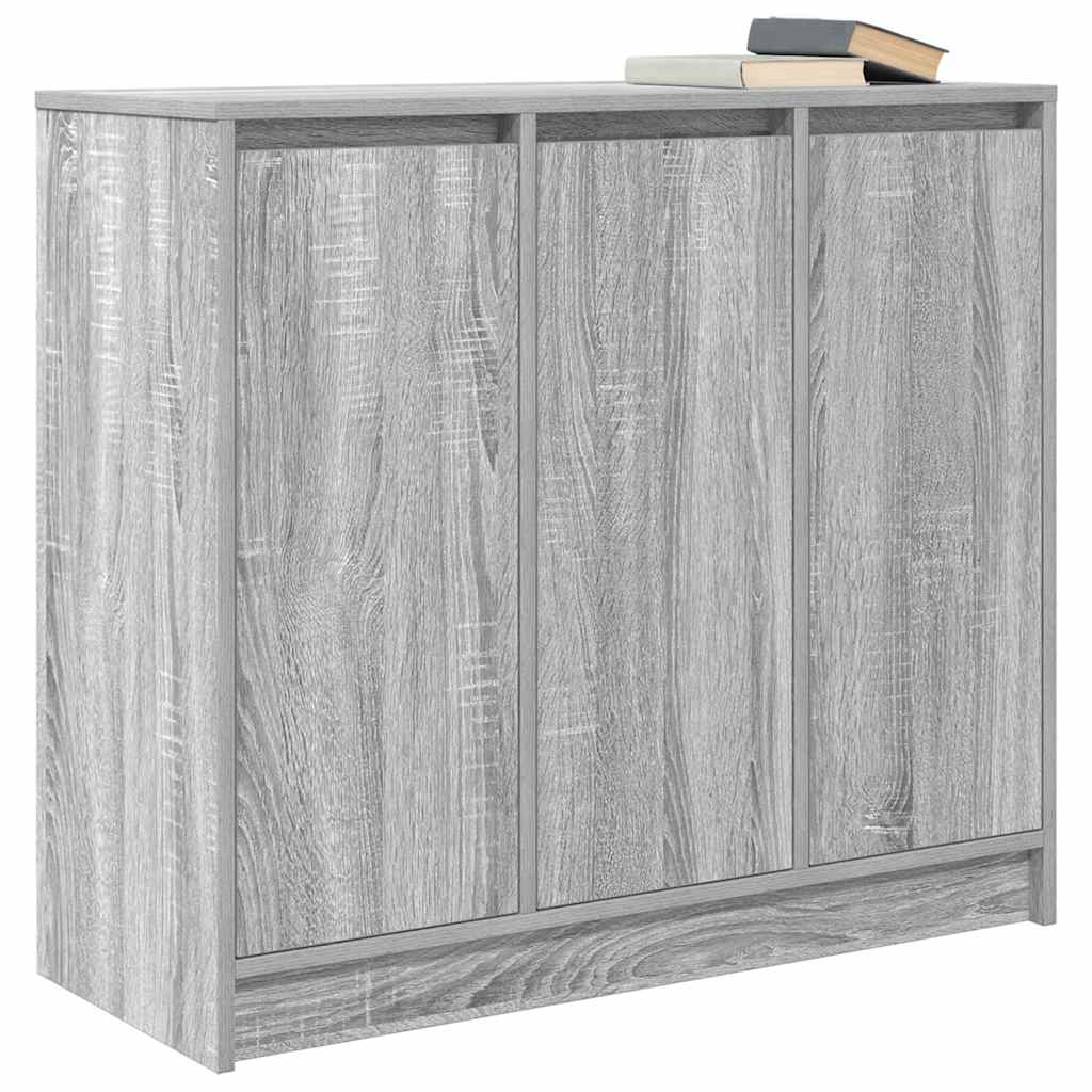 Skjenk grå sonoma 85x34x76 cm konstruert tre