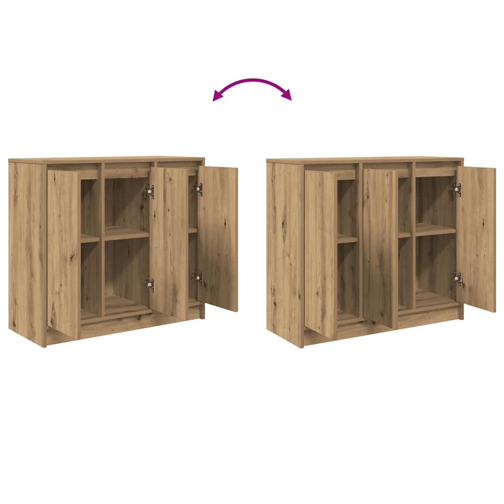 Skjenk artisan eik 85x34x76 cm konstruert tre