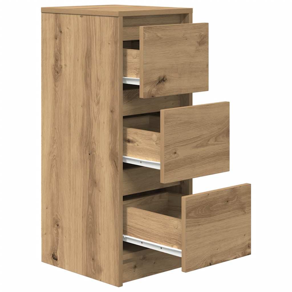 Skjenk artisan eik 29,5x34x76 cm konstruert tre