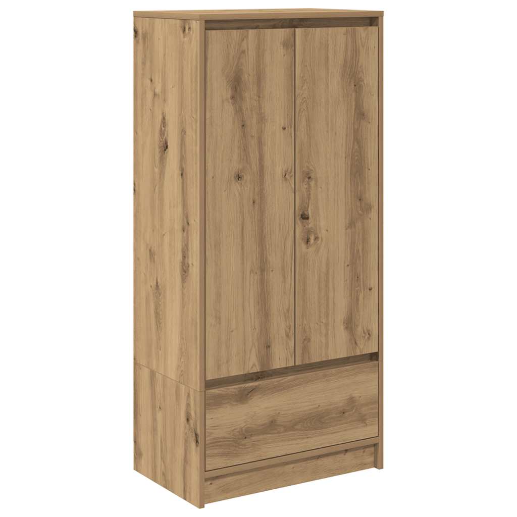 Skap med skuff artisan eik 55,5x34x119,5 cm konstruert tre