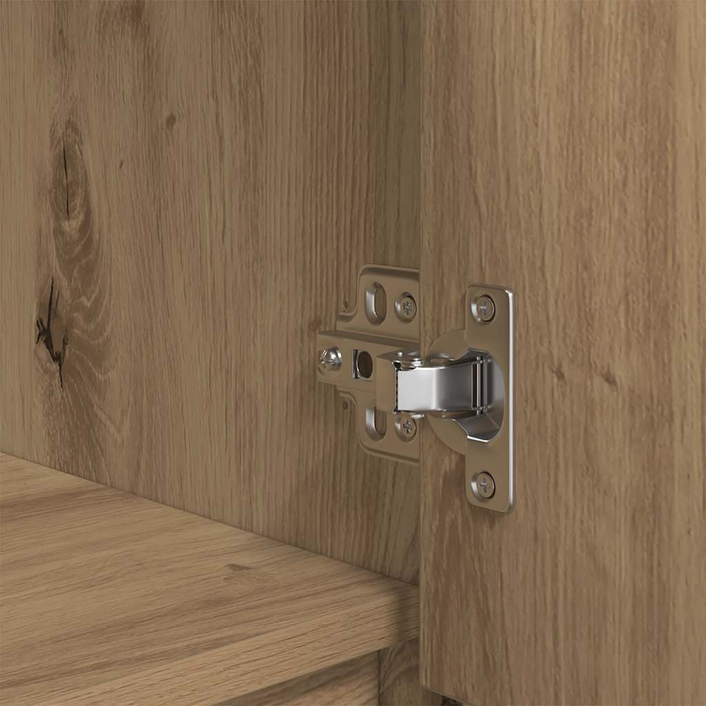 Skap med skuff artisan eik 55,5x34x119,5 cm konstruert tre