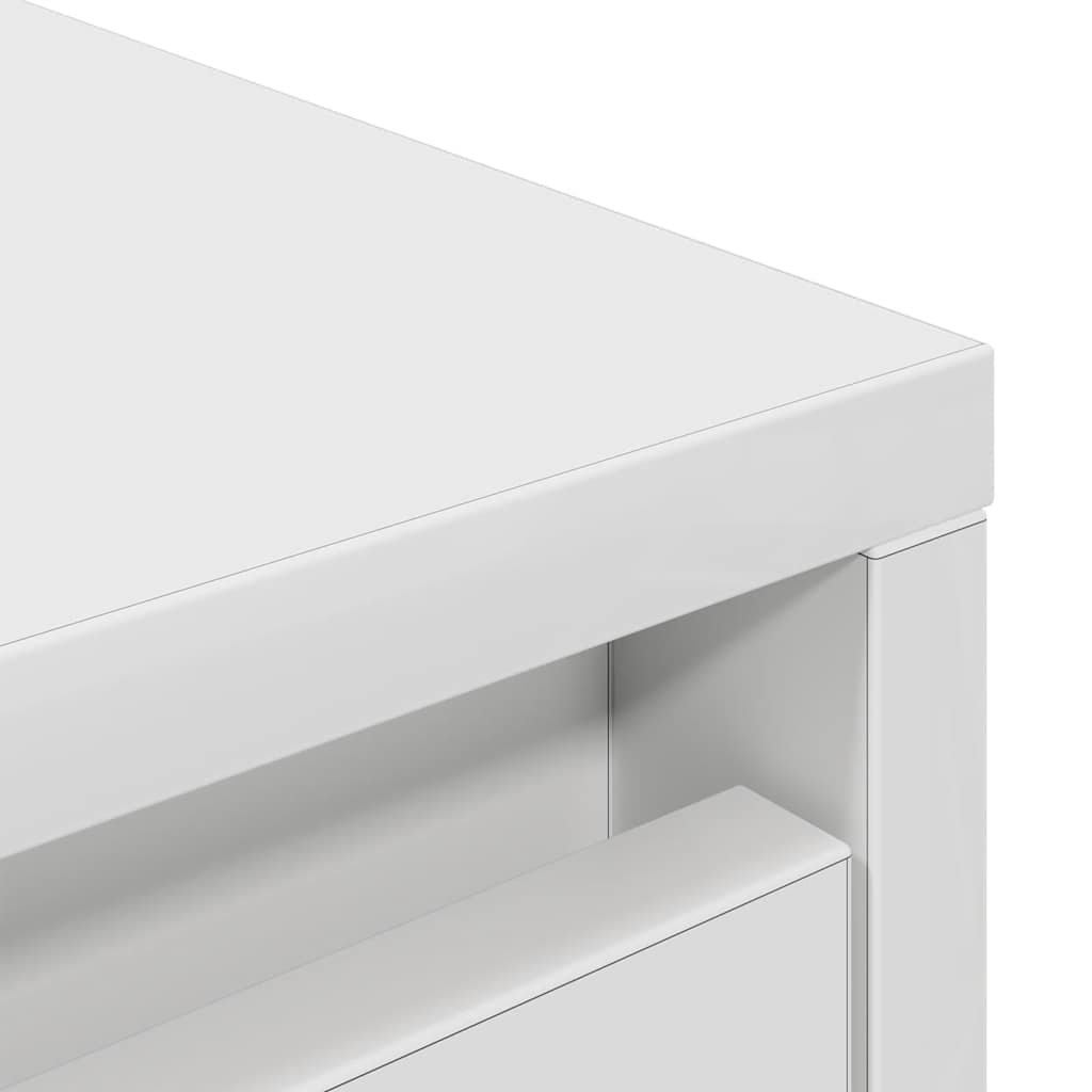 Highboard hvit 29,5x34x119,5 cm konstruert tre