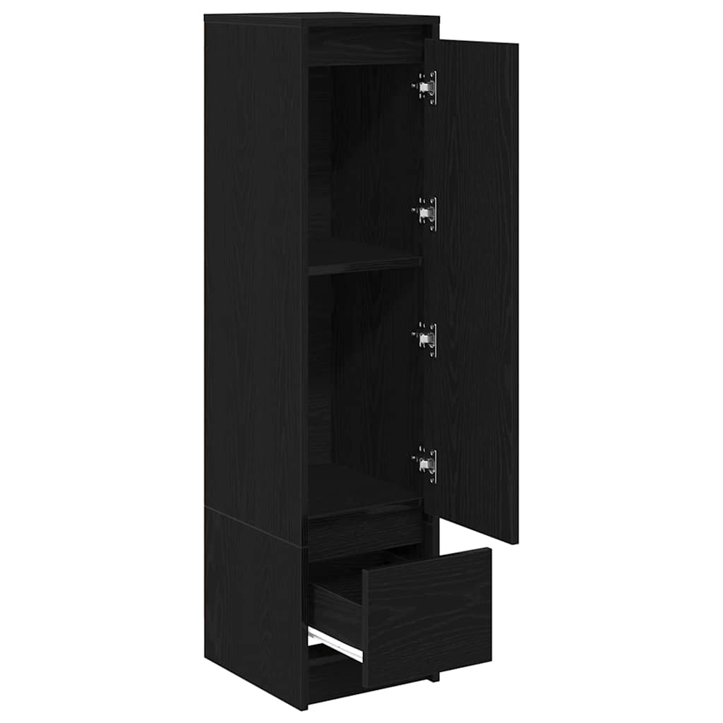 Høybord svart eik 29,5x34x119,5 cm konstruert tre