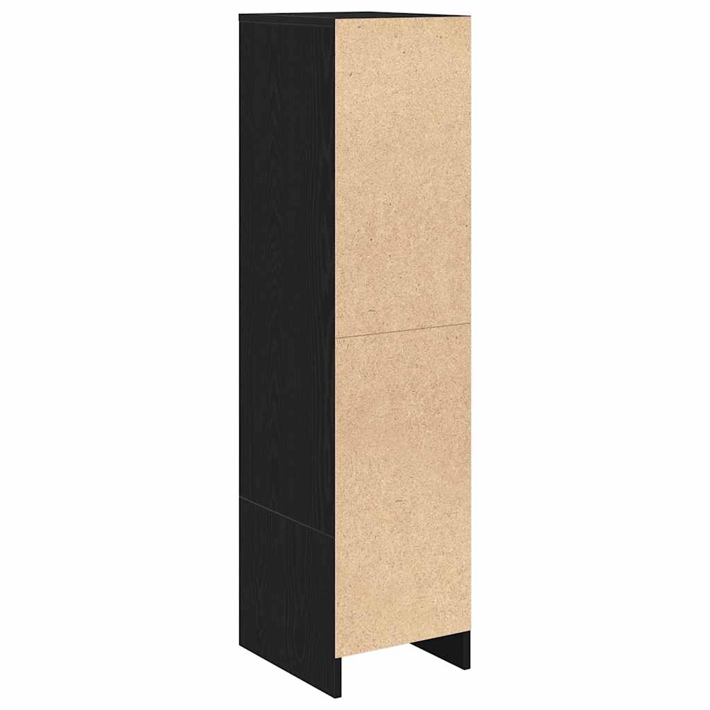 Høybord svart eik 29,5x34x119,5 cm konstruert tre