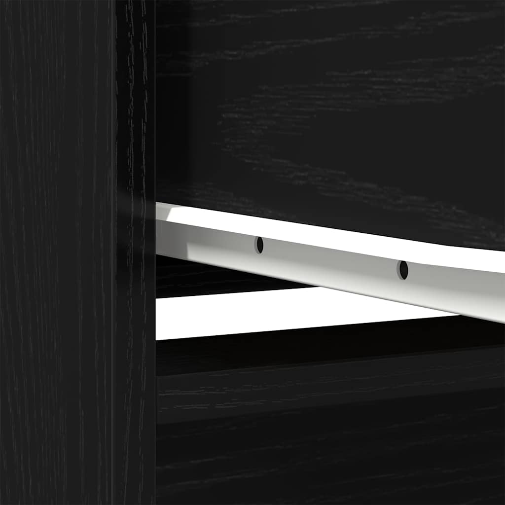Høybord svart eik 29,5x34x119,5 cm konstruert tre