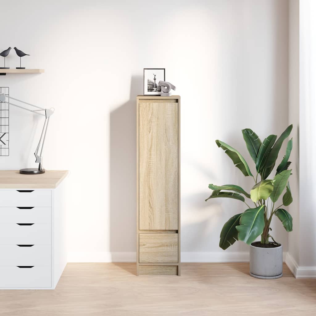 Highboard sonoma eik 29,5x34x119,5 cm konstruert tre