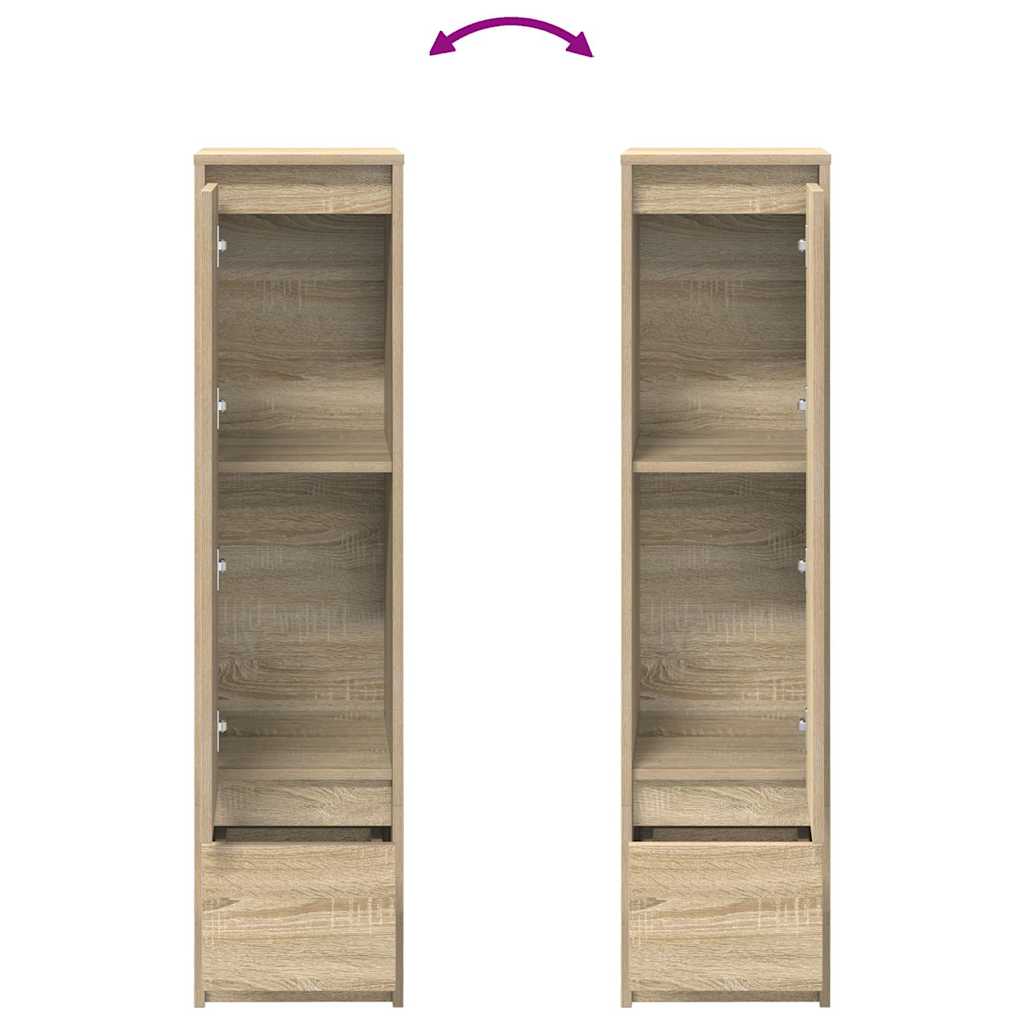 Highboard sonoma eik 29,5x34x119,5 cm konstruert tre