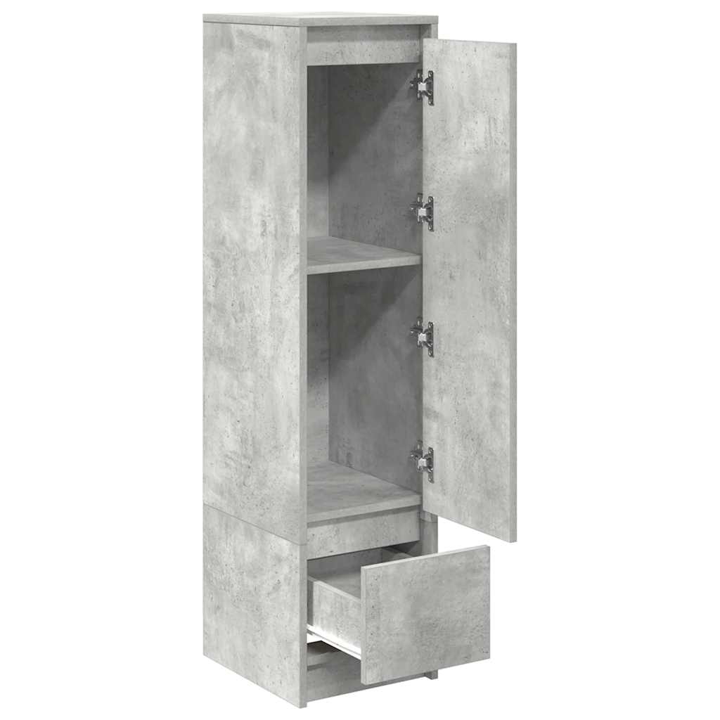 Highboard betonggrå 29,5x34x119,5 cm konstruert tre