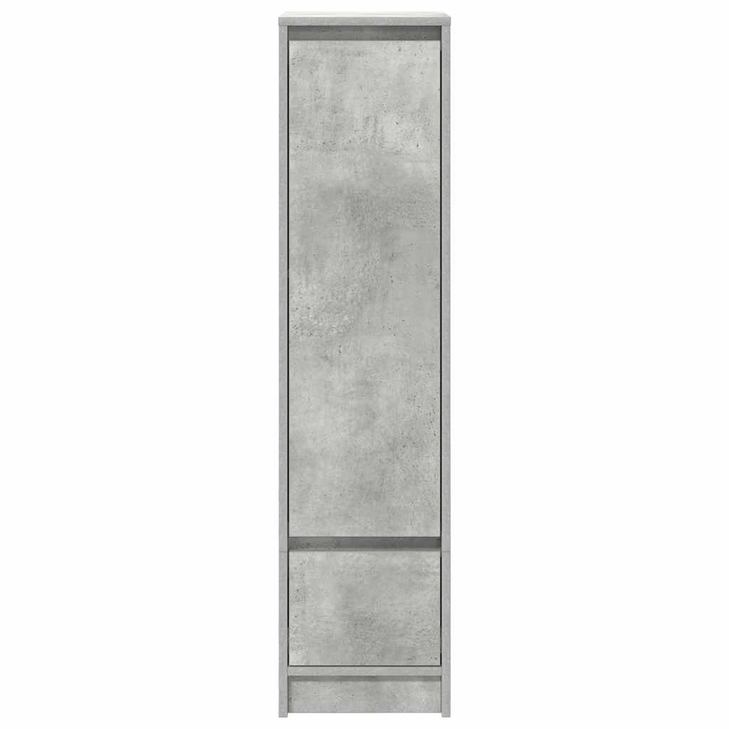 Highboard betonggrå 29,5x34x119,5 cm konstruert tre
