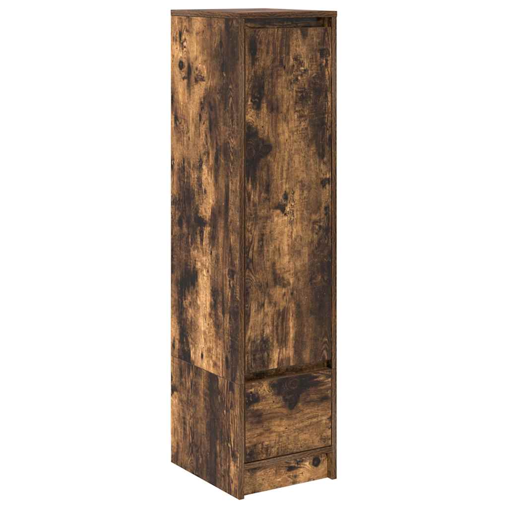 Highboard røkt eik 29,5x34x119,5 cm konstruert tre