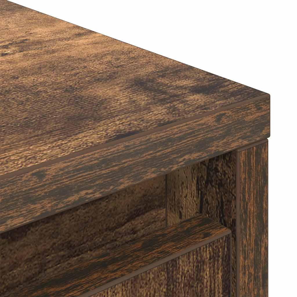 Highboard røkt eik 29,5x34x119,5 cm konstruert tre